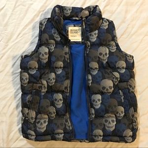 💀Skull Puffer Vest💀Excellent Condition!!